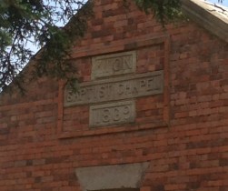 Baptist Church Newham front with sign